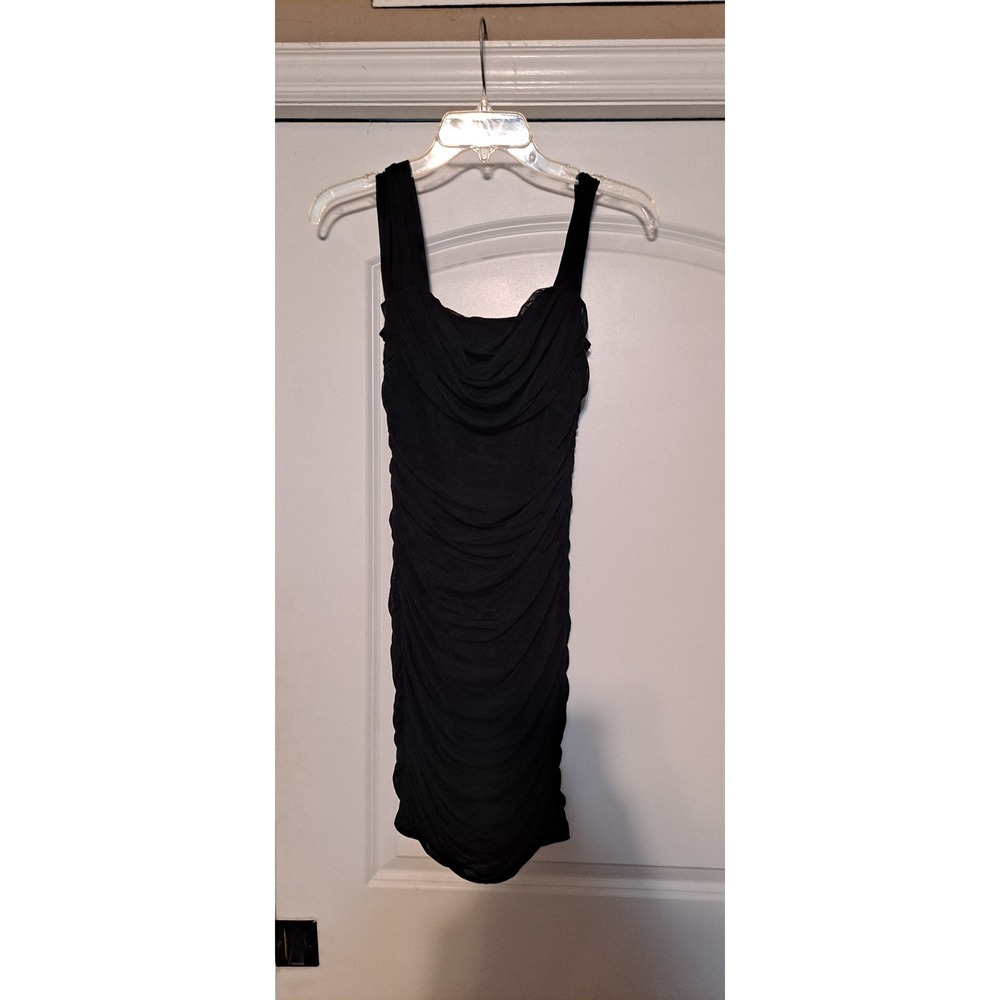 PRETTYGARDEN‎ Mini Ruched Bodycon Off Shoulder Sleeveless Dress, Small Black